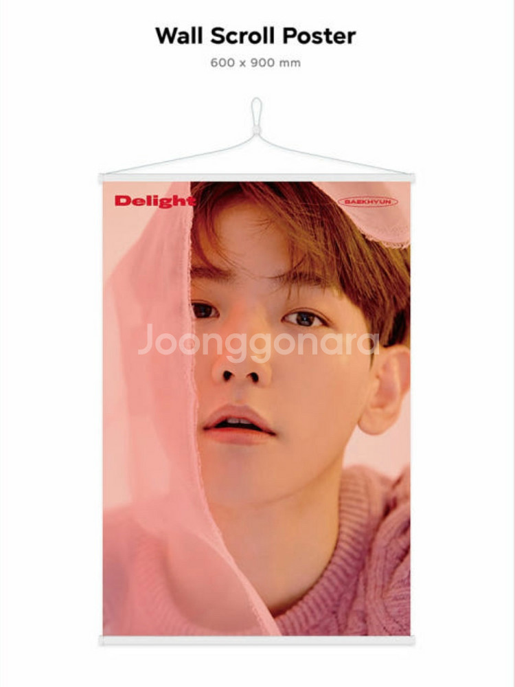 EXO 엑소 백현 딜라잇 월스크롤 포스터--0