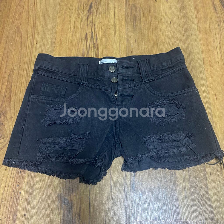 블랙 핫팬츠 데님반바지 일괄만원--1