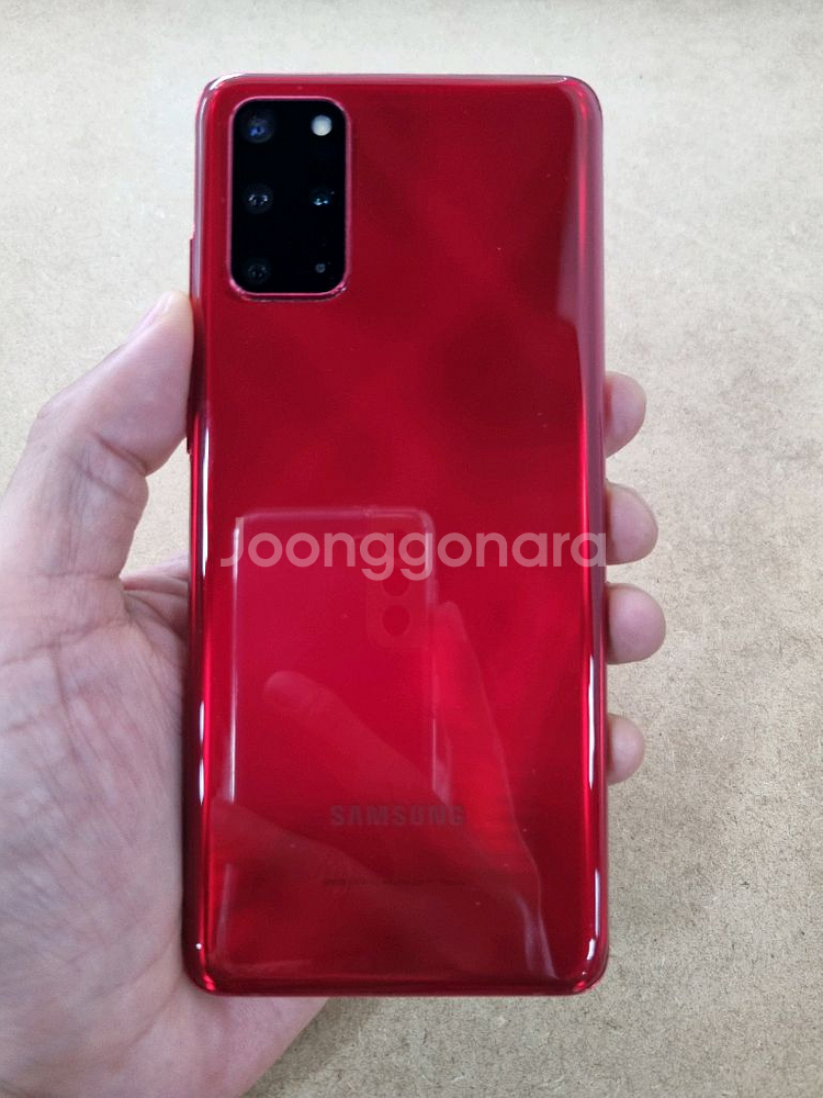 갤럭시S20플러스 레드 256GB KT공기계 중고폰--1