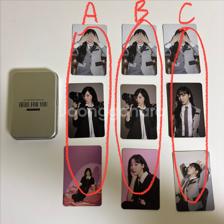 티파니 팬콘 랜덤 포카 + 틴케이스 양도합니다--1