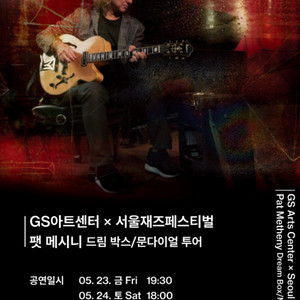팻 메시니 Pat Metheny 내한공연 티켓