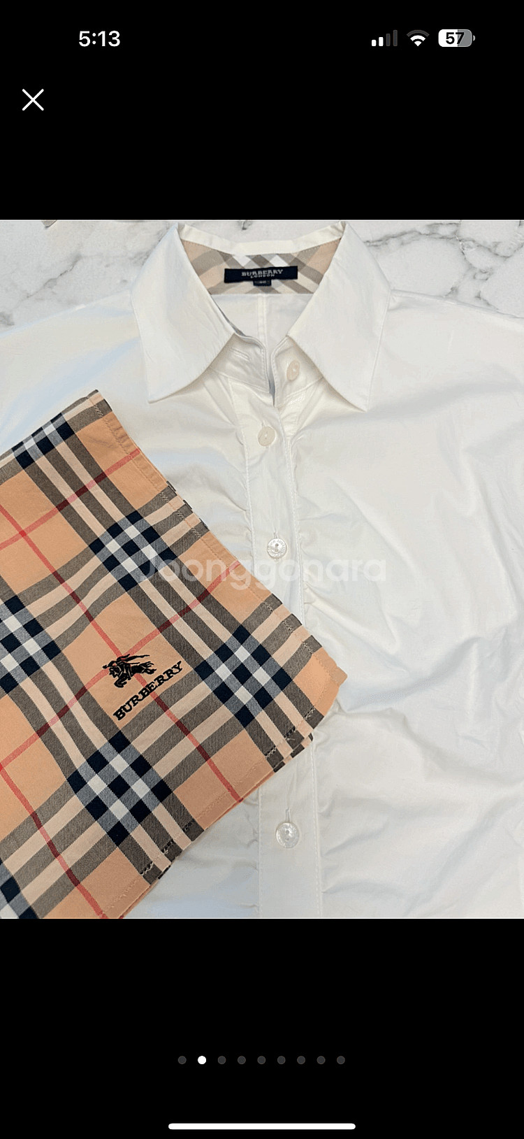 정품 Burberry 블라우스 셔츠 !스카프증정--1