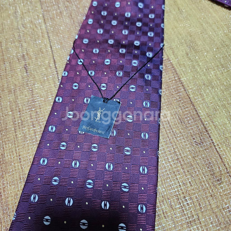 90s 입생로랑 넥타이 데드스탁--2