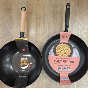 철판 궁중팬30cm//후라이팬 34cm 각각 새상품