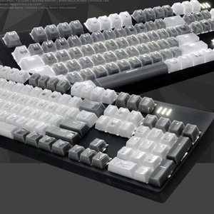 앱코 K8900 V1 그레이 크리스탈 게이밍 광축키보드