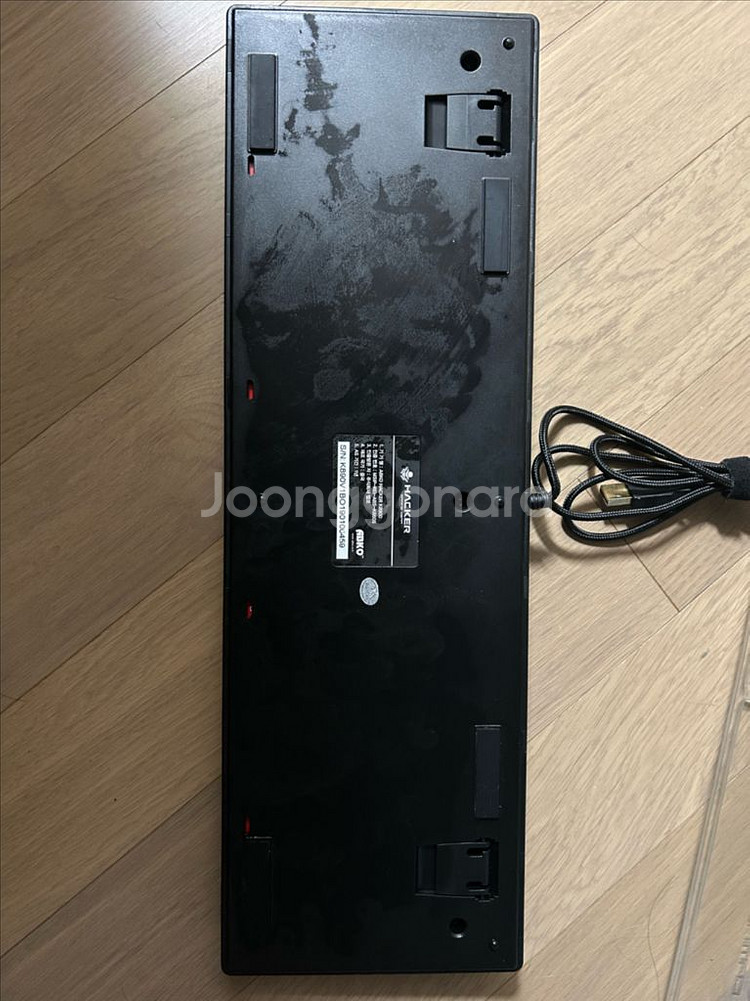 앱코 K8900 V1 그레이 크리스탈 게이밍 광축키보드--2