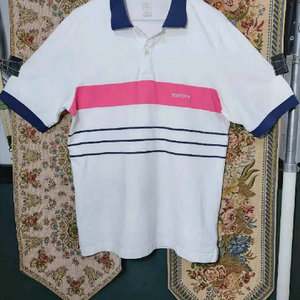 105 아디다스 불꽃 삼선 슬림핏 카라넥 티셔츠