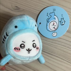 먼작귀 치이카와 상어 인형(+손수건) 피규어 키링 택있