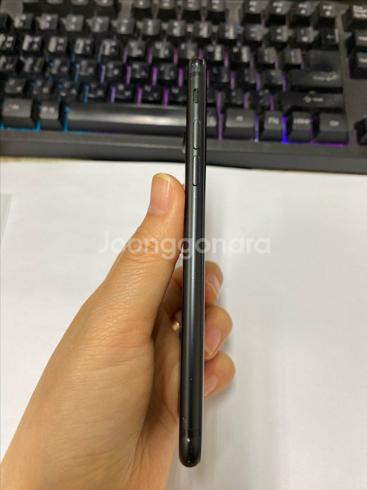 아이폰7 매트블랙 액정SS급 128GB 배터리95%--4