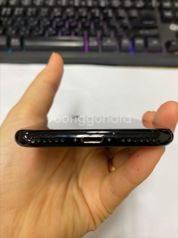 아이폰7 제트블랙 액정SS급 128GB 배터리95%--6