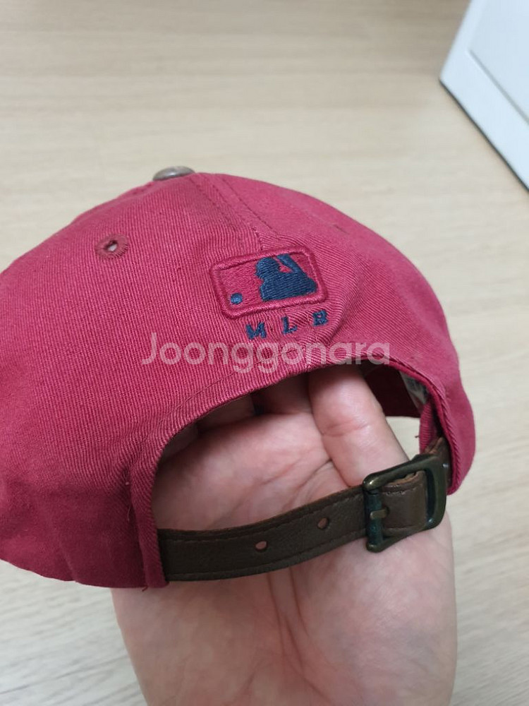 아틀란타 브레이브스 MLB 모자 버건디 중고 만원--3