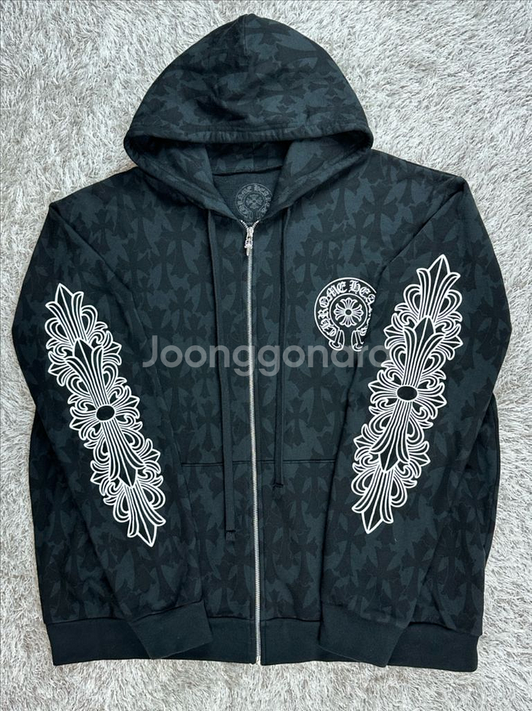 [XL] 백화점판 정품 크롬하츠 세메터리 후드집업--1