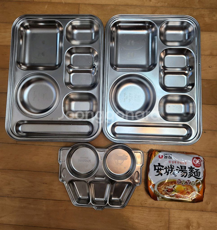 식판, 캠핑용 식판 3개 일괄--0