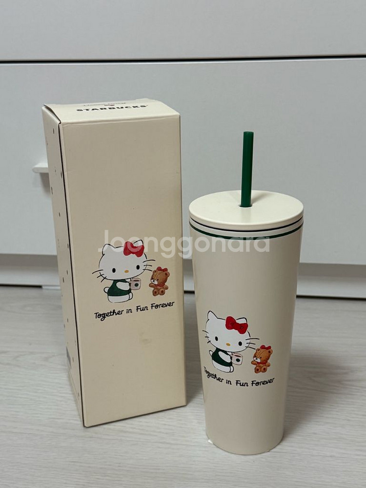 스타벅스 SS 헬로키티 콜드컵 473ml 화이트--0