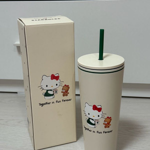 스타벅스 SS 헬로키티 콜드컵 473ml 화이트