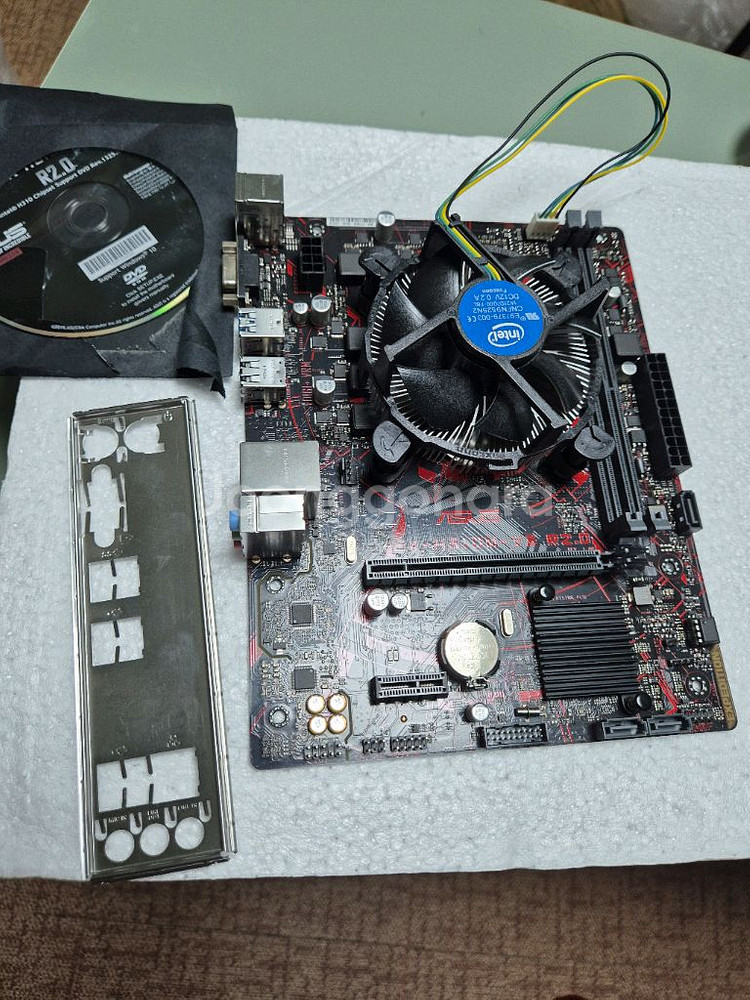 9400f+쿨러 +h310보드 +백패널cd사타설명서--2