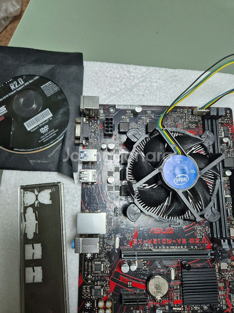 9400f+쿨러 +h310보드 +백패널cd사타설명서--1