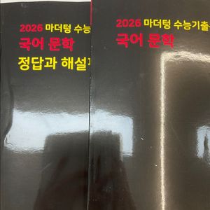 2026 마더텅 국어 문학