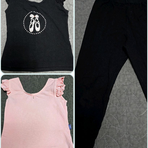 발레키즈) 발레복 바지 세트, 3개(5-7세)