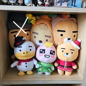카카오프렌즈 제주 라이언 어피치 튜브 인형 맥도날드