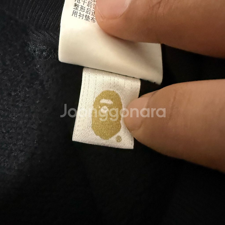 [2XL,XXL] 베이프 샤크후드 풀오버 블랙--5