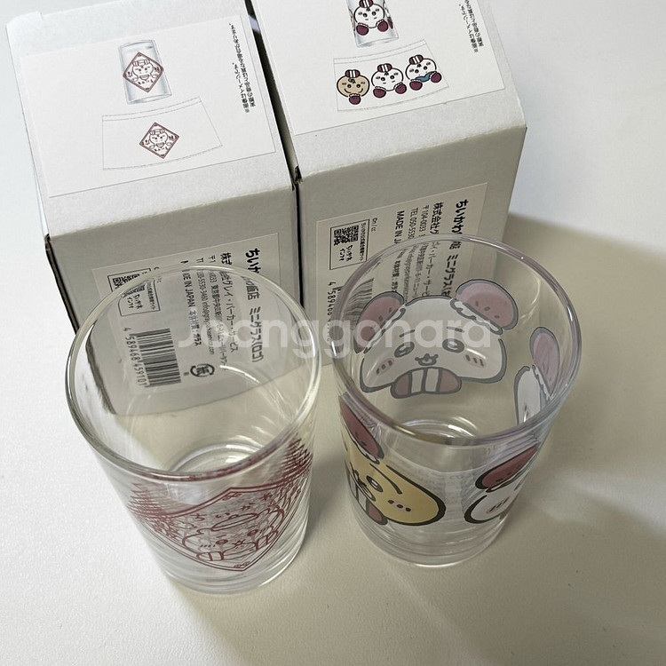 치이카와 먼작귀 치이카와 하치와레 글라스 컵 그릇 식기--1