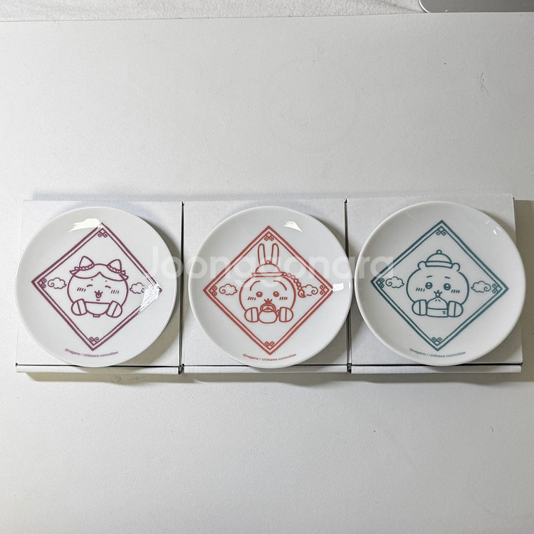 치이카와 미니접시 접시 먼작귀 우사기 하치와레 중화반점--0