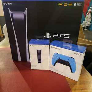 PS5 디지털 2인셋+정품 충전거치대+500gSSD