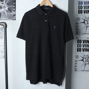 (L-XL) 폴로 랄프로렌 반팔 카라 티셔츠 블랙