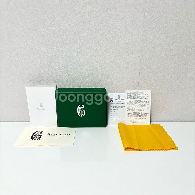 (새상품급) 고야드 생마르크 카드지갑 블랙텐--8