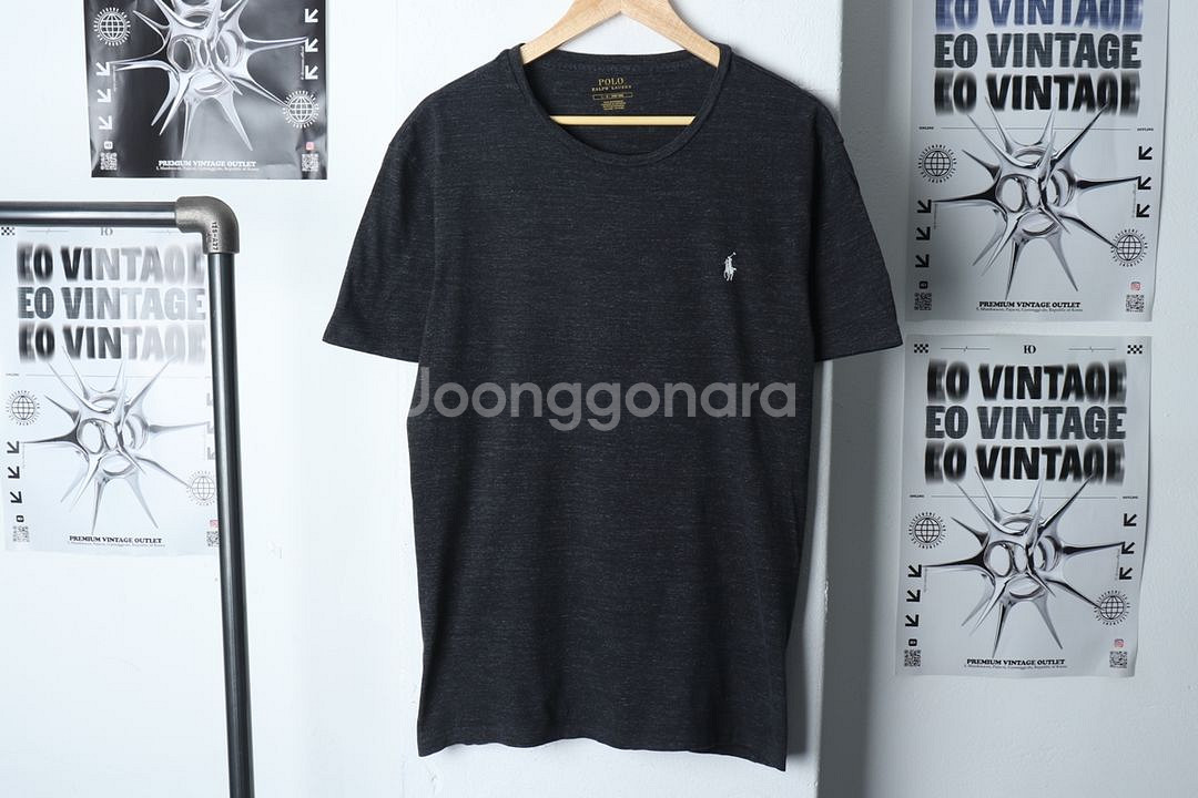 (L) 폴로 랄프로렌 반팔 티셔츠 그레이 포니 한정판--1
