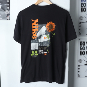 (L) 나이키 반팔 티셔츠 블랙 올드스쿨 한정판