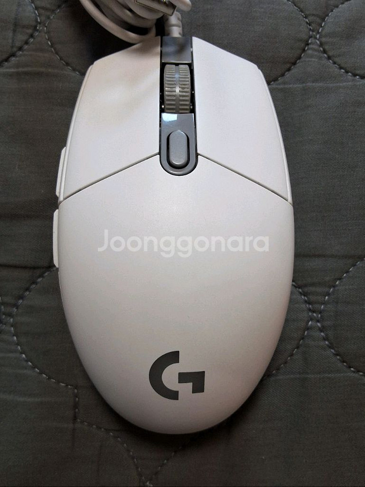 화이트 G102 로지텍 마우스--2