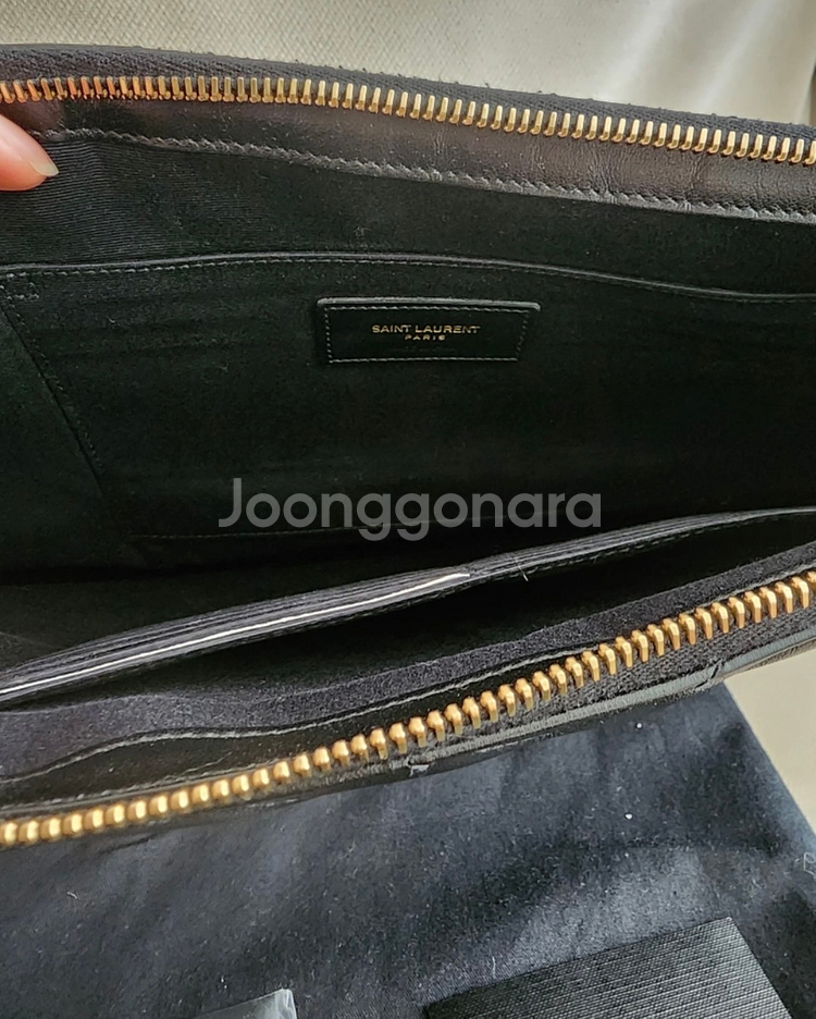 입생로랑클러치 (금장) 정품라지--5