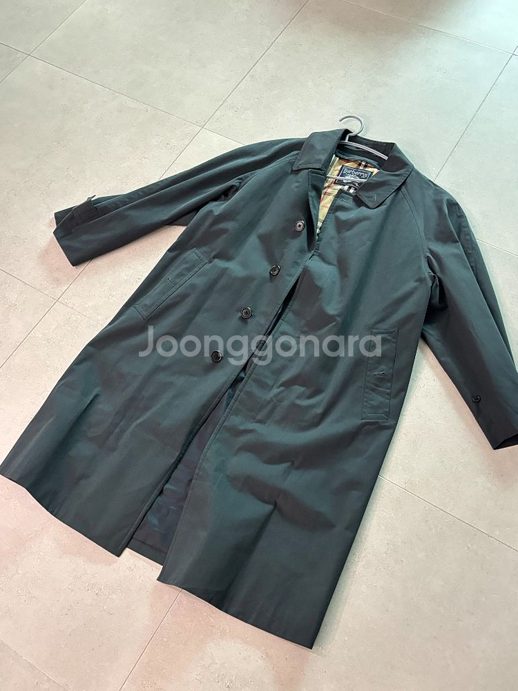 빈티지 버버리 트렌치 코트 그레이 판매합니다--0