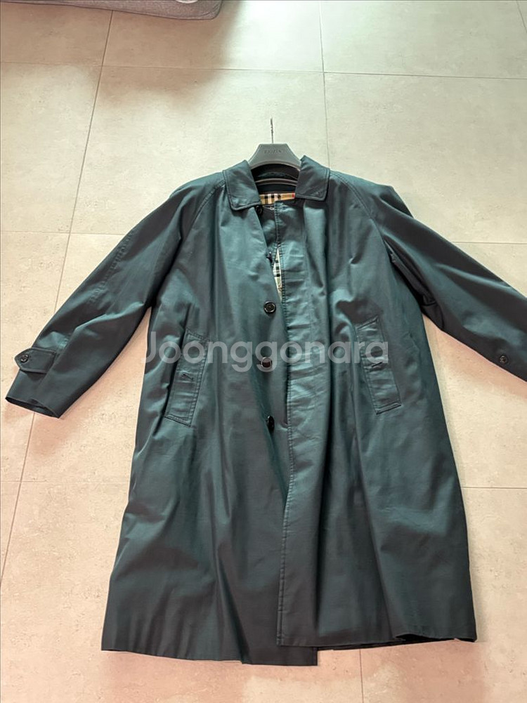 빈티지 버버리 트렌치 코트네이비 (내피 포함)판매합니다--0