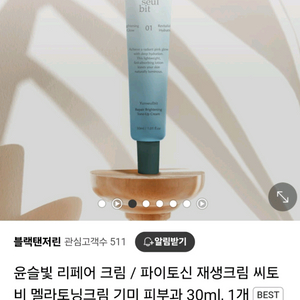 (반택포)윤슬빛 리페어 브라이트닝 톤업 크림 30ml