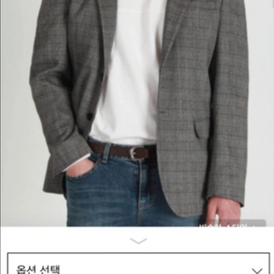 모디파이드 글랜체크 싱글블레이저 자켓