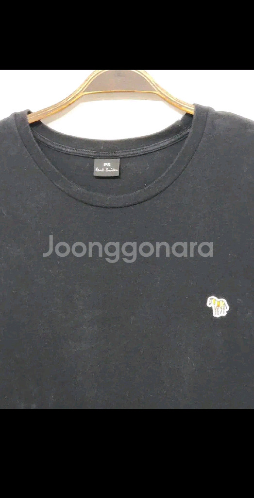 (L) 폴스미스 반팔티 블랙 얼룩말 로고 면티셔츠--1