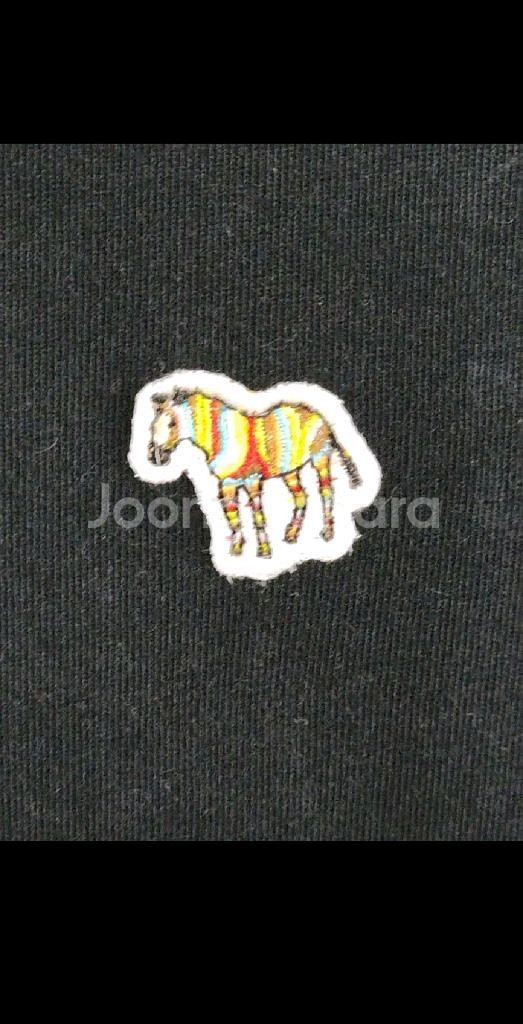 (L) 폴스미스 반팔티 블랙 얼룩말 로고 면티셔츠--3