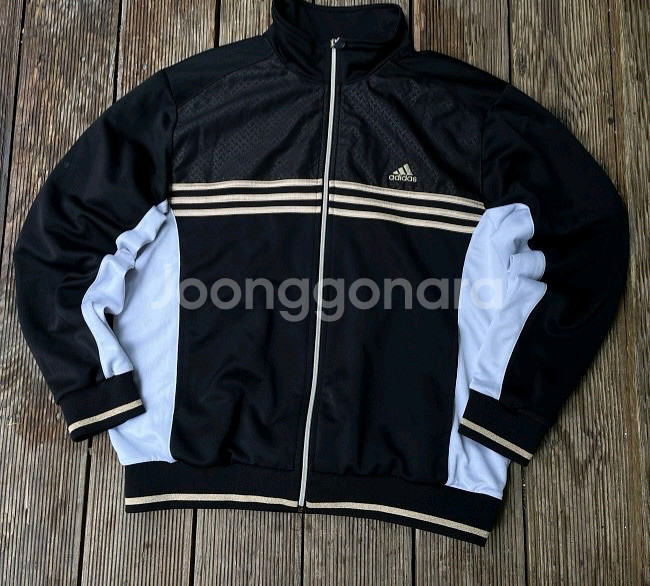 아디다스 금장 블랙 트랙탑 져지집업 105/XL--0