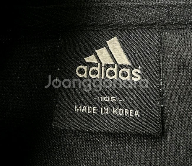 아디다스 금장 블랙 트랙탑 져지집업 105/XL--3