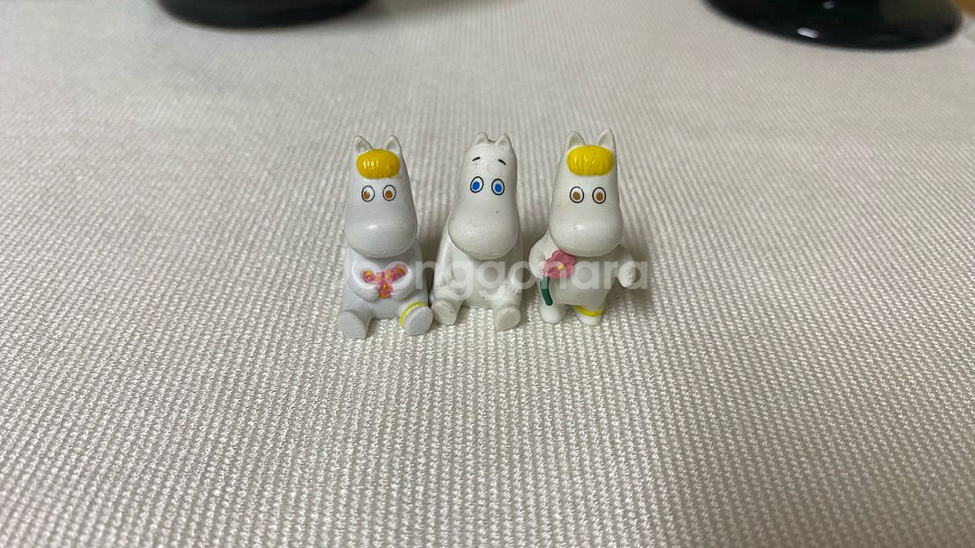 무민, 유리공예, 도자기 닭 미니어처 장식품 소품 일괄--0