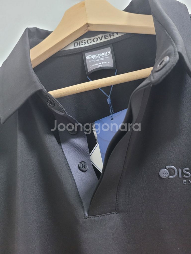 새상품)디스커버리 골프 남성 기능성 반팔카라티 95--2