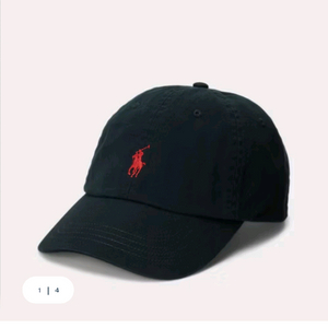 폴로랄프로렌 블랙 볼캡 모자