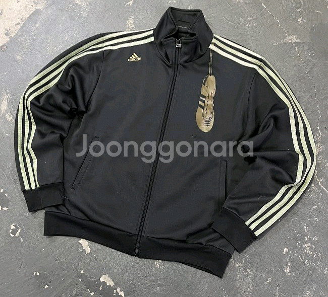 아디다스 금장 블랙 트랙탑 져지집업 105/XL--0