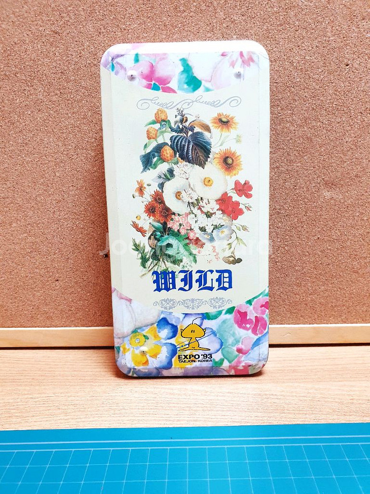 대전 엑스포 93 꿈돌이 철제 필통 빈티지 근대사--0