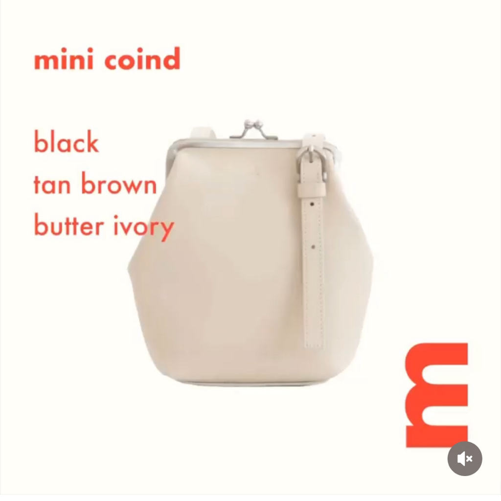 미닛뮤트 벨트 미니 코인백 - 버터 아이보리