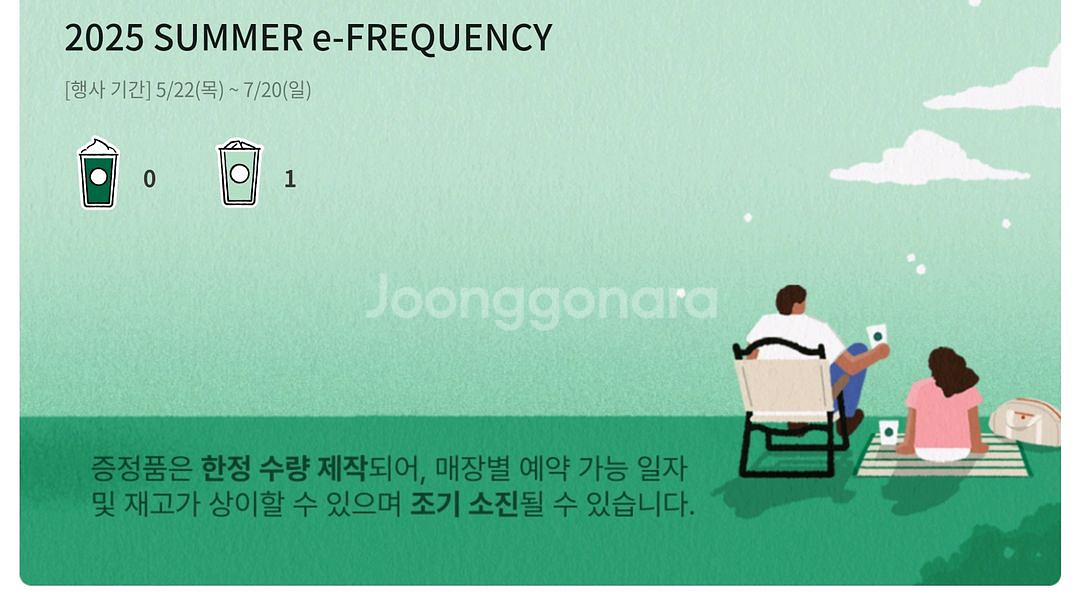스타벅스 프리퀀시 일반 1개--0