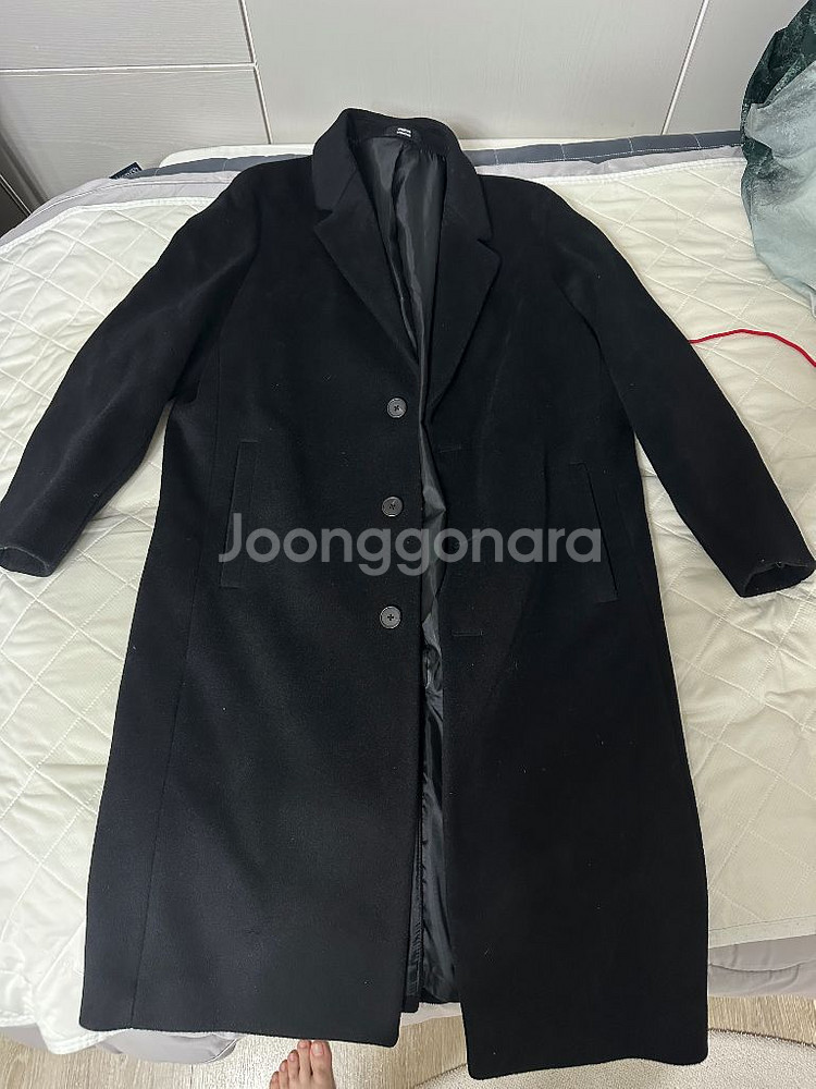 무신사스탠다드 캐시미어 싱글코트 L--0